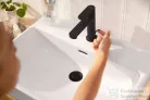 Hansgrohe REBRIS E 110 Ecosmart+ hidegindításos mosdó csaptelep automata leeresztővel, matt fekete 72588670