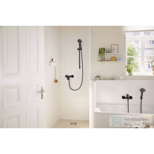 Hansgrohe REBRIS S zuhanycsaptelep zuhanyszett nélkül, matt fekete 72640670