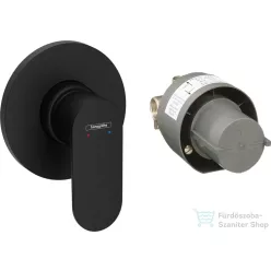   Hansgrohe Rebris S falsík alatti kád /zuhany csaptelep alaptesttel, matt fekete 72648670