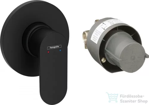 Hansgrohe Rebris S falsík alatti kád /zuhany csaptelep alaptesttel, matt fekete 72648670