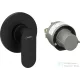 Hansgrohe Rebris S falsík alatti kád /zuhany csaptelep alaptesttel, matt fekete 72648670