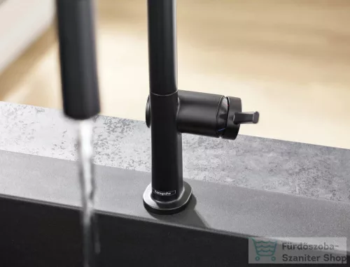 Hansgrohe TALIS M54 kihúzható fejes 2 jet mosogató csaptelep 210, matt fekete 72800670