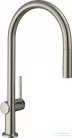 Hansgrohe TALIS M54 kihúzható fejes 2 jet mosogató csaptelep 210, nemesacél felület 72800800