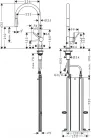 Hansgrohe TALIS M54 210 mosogató csaptelep kihúzható fejjel,S-Box,nemesacél felület 72801800