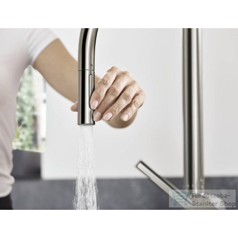 Hansgrohe TALIS M54 210 mosogató csaptelep kihúzható fejjel,S-Box,nemesacél felület 72801800