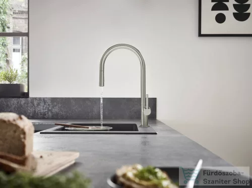 Hansgrohe TALIS M54 210 mosogató csaptelep kihúzható fejjel,S-Box,nemesacél felület 72801800