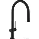 Hansgrohe TALIS M54 kihúzható fejes 1 jet mosogató csaptelep 210, matt fekete 72802670