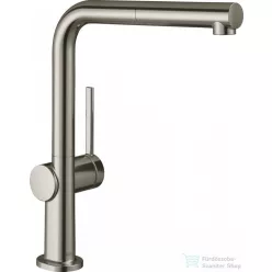   Hansgrohe TALIS M54 mosogató csaptelep kihúzható kifolyóval,1 jet, nemesacél felület 72808800