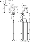 Hansgrohe TALIS M54 mosogató csaptelep kihúzható kifolyóval,1 jet,S-Box, nemesacél felület 72809800