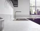 Hansgrohe TALIS M54 mosogató csaptelep kihúzható kifolyóval,1 jet,S-Box, nemesacél felület 72809800