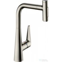   Hansgrohe TALIS Select M51 M5117-H300 egykaros mosogató csaptelep kihúzható kifolyóval, nemesacél felület 72823800