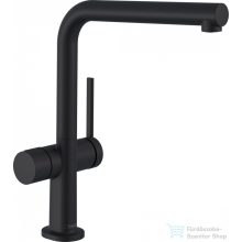   Hansgrohe TALIS M54 egykaros mosogató csaptelep 270 elzárószeleppel, matt fekete 72827670
