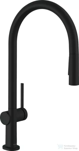 Hansgrohe TALIS M54 kihúzható fejes 2 jet mosogató csaptelep 210, matt fekete 72842670