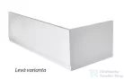 Sapho POLYSAN COUVERT 75, oldallap, 75 x 52 cm,fehér 72855