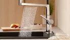 Hansgrohe TALIS M54 Powder spray 3 funkciós mosogató csaptelep, króm 72861000
