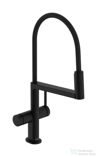 Hansgrohe TALIS M54 Powder spray 3 funkciós mosogató csaptelep, matt fekete 72861670
