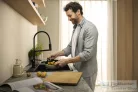 Hansgrohe TALIS M54 Powder spray 3 funkciós mosogató csaptelep, matt fekete 72861670