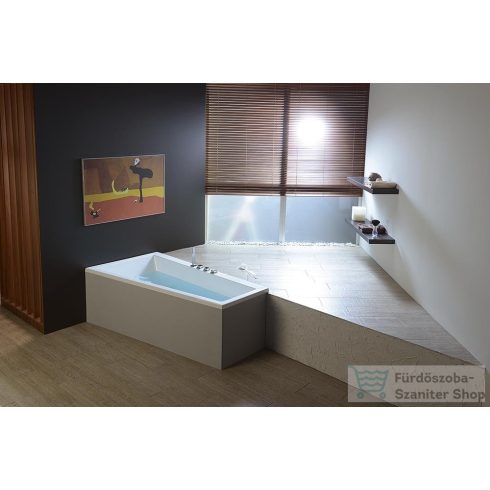 Sapho POLYSAN ANDRA L sarokkád 180x90x45cm, balos,fehér 72872