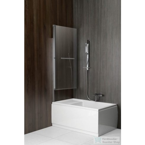 Sapho POLYSAN RIONI Kádparaván 710 mm, polírozott alumínium keret, transzparent 72915