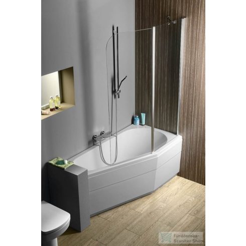 Sapho POLYSAN TIGRA R aszimmetrikus kád 150x75x46 cm, jobbos, fehér 72933