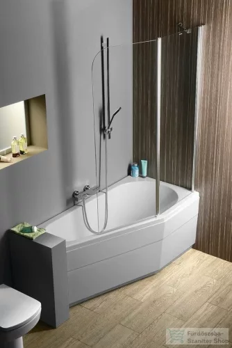 Sapho POLYSAN TIGRA R aszimmetrikus kád 150x75x46 cm, jobbos, fehér 72933