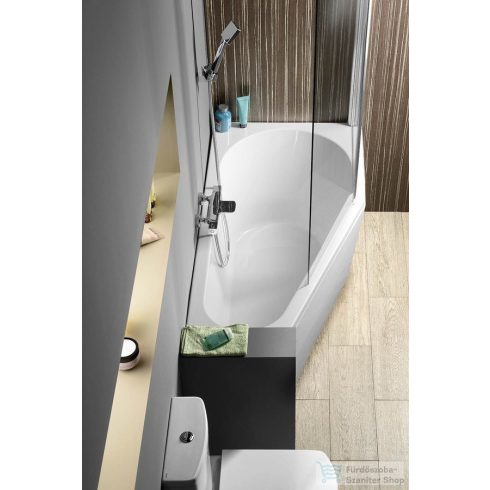 Sapho POLYSAN TIGRA R aszimmetrikus kád 150x75x46 cm, jobbos, fehér 72933