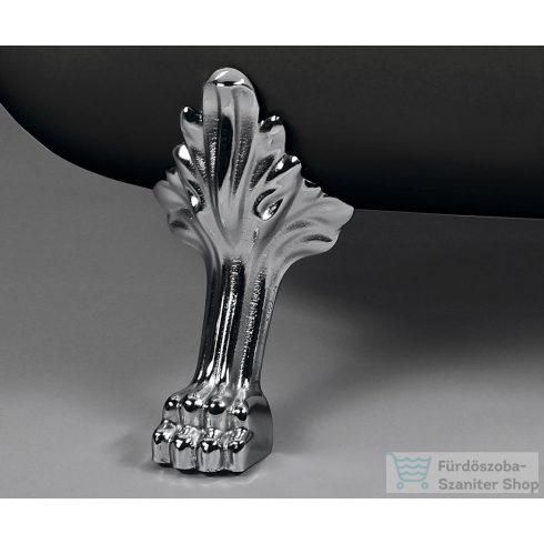 Sapho POLYSAN CHARLESTON szabadonálló kád 188x80x71cm, króm lábak, fekete/fehér 72958