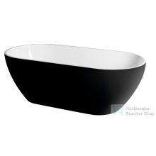   Sapho POLYSAN REDUTA szabadonálló kád, 170x80x58cm, kívül fekete, belül fehér 72973