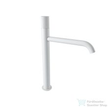   Bugnatese MOON magasított mosdó csaptelep leeresztő nélkül,matt fehér 7297SBI