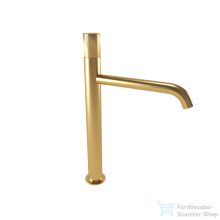   Bugnatese MOON magasított mosdó csaptelep click-clack leeresztővel,szálcsiszolt arany 7297SCOS