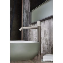   Bugnatese MOON magasított mosdó csaptelep leeresztő nélkül,szálcsiszolt nikkel 7297SNS