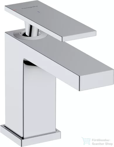 Hansgrohe TECTURIS E 80 Ecosmart+ hidegindításos mosdó csaptelep automata leeresztővel, króm 73002000