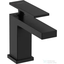   Hansgrohe TECTURIS E 80 hidegindításos mosdó csaptelep automata leeresztővel, matt fekete 73004670