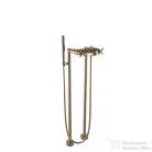 Bugnatese RODOS szabadon álló kádtöltő csaptelep zuhanyszettel,belső egységgel,bronz 7300PBR