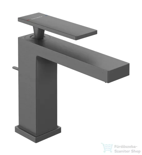 Hansgrohe Tecturis E 110 Ecosmart+ mosdó csaptelep automata leeresztővel,szálcsiszolt fekete króm 73010340
