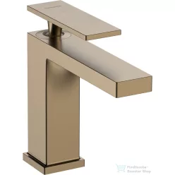   Hansgrohe TECTURIS E 110 Ecosmart+ hidegindításos mosdó csaptelep leeresztő nélkül, szálcsiszolt bronz 73012140