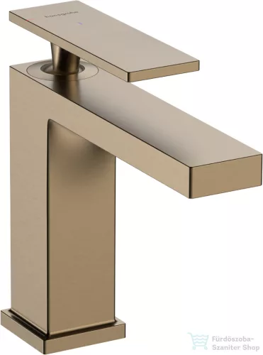 Hansgrohe TECTURIS E 110 Ecosmart+ hidegindításos mosdó csaptelep automata leeresztővel, szálcsiszolt bronz 73014140