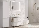 Hansgrohe TECTURIS E 110 Ecosmart+ hidegindításos mosdó csaptelep automata leeresztővel, szálcsiszolt bronz 73014140