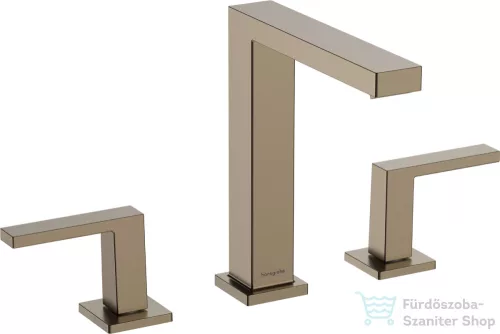 Hansgrohe Tecturis E 150 3 üléses mosdó csaptelep,click-clack leeresztővel,szálcsiszolt bronz 73030140