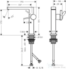 Hansgrohe TECTURIS E 150 hidegindításos mosdó csaptelep click-clack leeresztővel, matt fehér 73042700