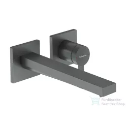   Hansgrohe Tecturis E falsík alatti mosdó csaptelep 22,5 cm-es kifolyóval,belső egység nélkül, szálcsiszolt fekete króm 73051340