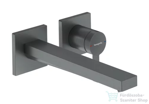 Hansgrohe Tecturis E falsík alatti mosdó csaptelep 22,5 cm-es kifolyóval,belső egység nélkül, szálcsiszolt fekete króm 73051340