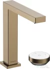 Hansgrohe Tecturis E 150 Coolstart Ecosmart+ mosdó csaptelep nem zárható leeresztővel,szálcsiszolt bronz 73053140