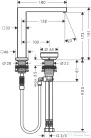 Hansgrohe Tecturis E 150 Coolstart Ecosmart+ mosdó csaptelep nem zárható leeresztővel, szálcsiszolt fekete króm 73053340