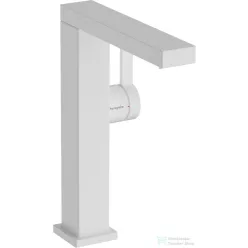   Hansgrohe TECTURIS E 210 hidegindításos, magasított mosdó csaptelep elfordítható kifolyóval, click-clack leeresztővel, matt fehér 73063700