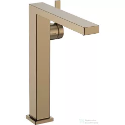   Hansgrohe TECTURIS E 240 hidegindításos, magasított mosdó csaptelep click-clack leeresztővel, szálcsiszolt bronz 73073140
