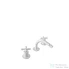 Bugnatese RODOS 3 üléses bidet csaptelep click-clack leeresztővel,matt fehér 7325SCBI
