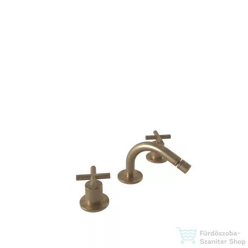 Bugnatese RODOS 3 üléses bidet csaptelep click-clack leeresztővel,bronz 7325SCBR