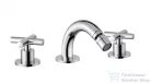 Bugnatese RODOS 3 üléses Bidet csaptelep, leeresztő nélkül, króm 7325SCR