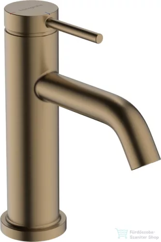 Hansgrohe TECTURIS S 80 Ecosmart+ hidegindításos mosdó csaptelep automata leeresztővel, szálcsiszolt bronz 73302140